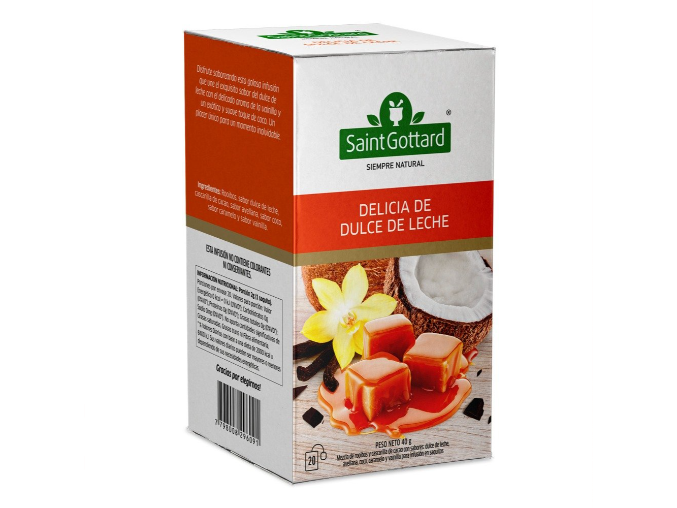 Té Delicia de Dulce de Leche Saint Gottard x20