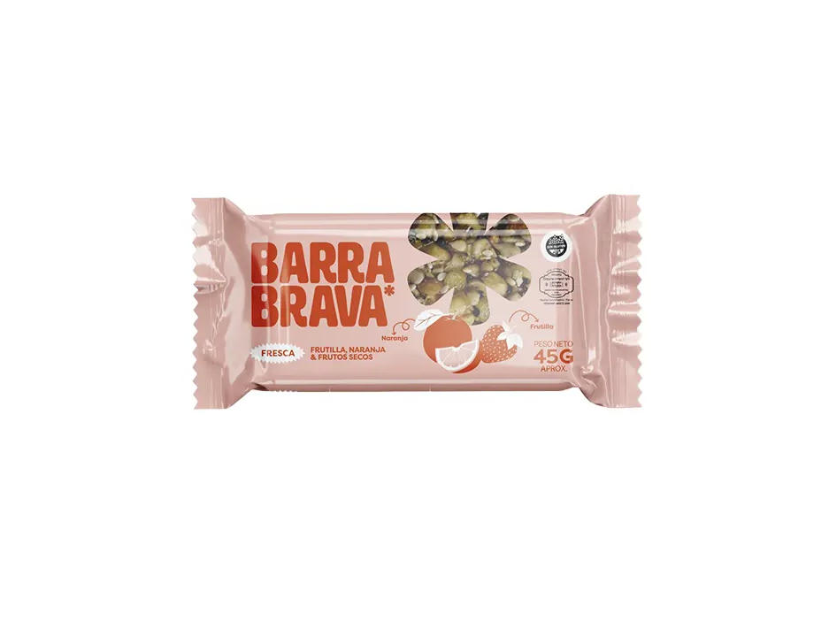 Barra Brava Frutilla y Naranja 45gr SIN TACC
