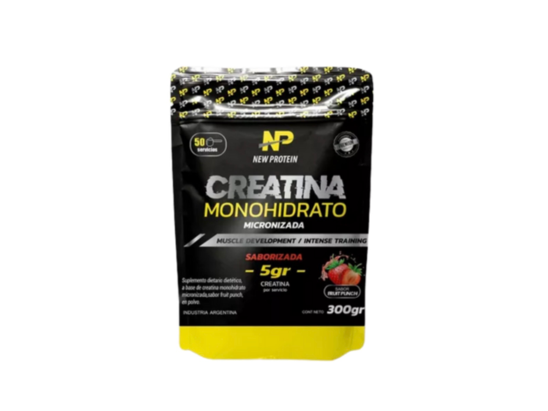 Creatina  x 300gr New Protein Sabor Frutilla