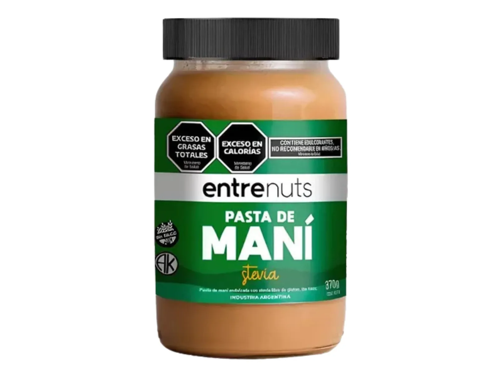 Pasta de Maní Stevia Entrenuts 380g