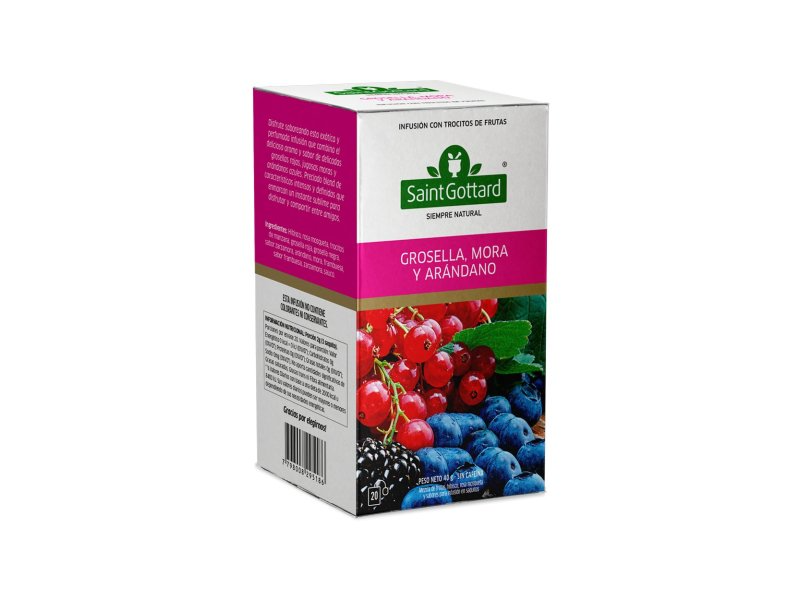 Té Grosella Mora y Arándano Saint Gottard x20