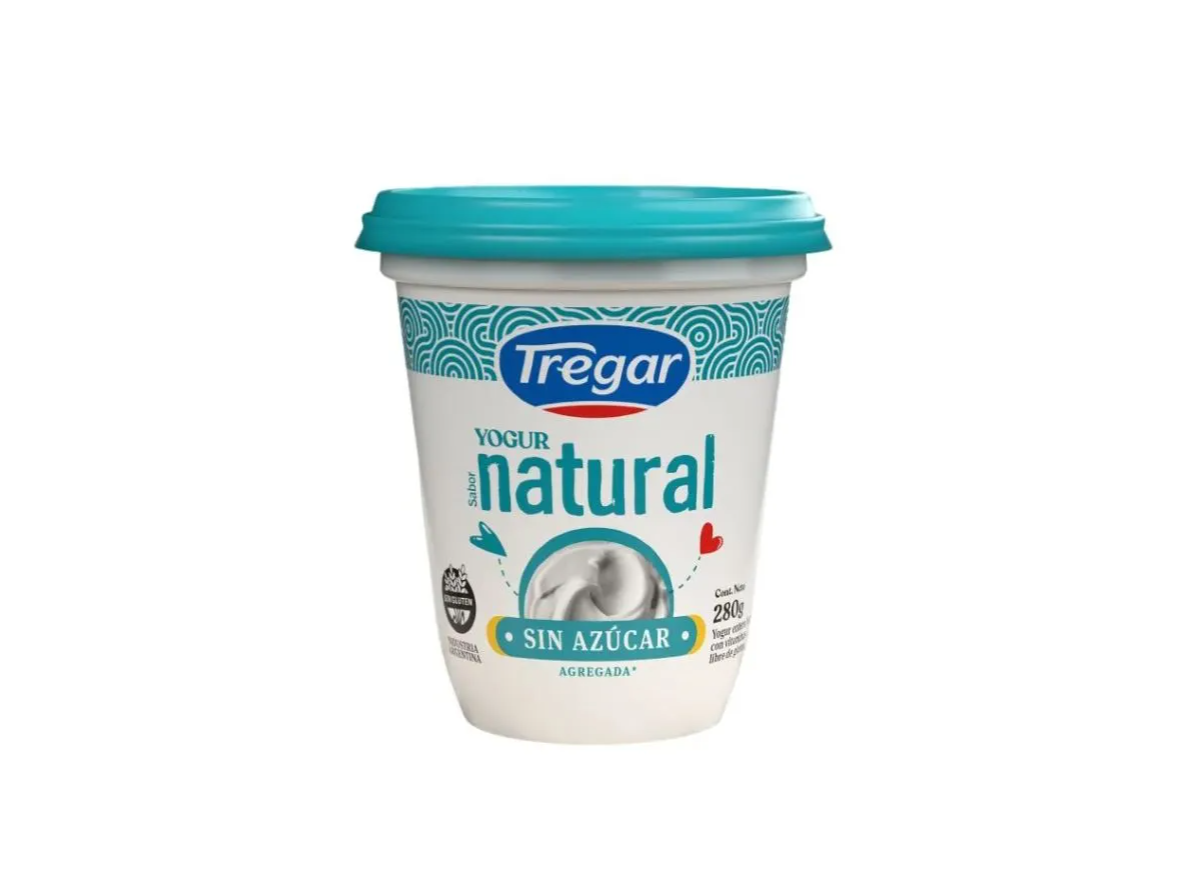 Yogurt Natural Sin Azúcar 280gr Tregar SIN TACC