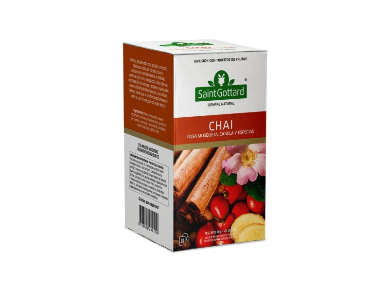 Té Chai Rosa Mosqueta Canela y Especias Saint Gottard x20