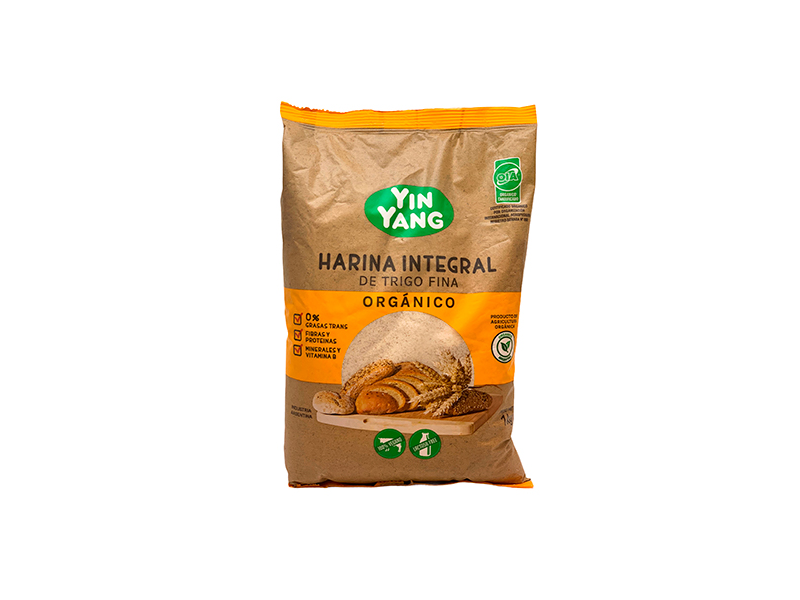 Harina de Trigo Integral Organica Yin Yang 1kg