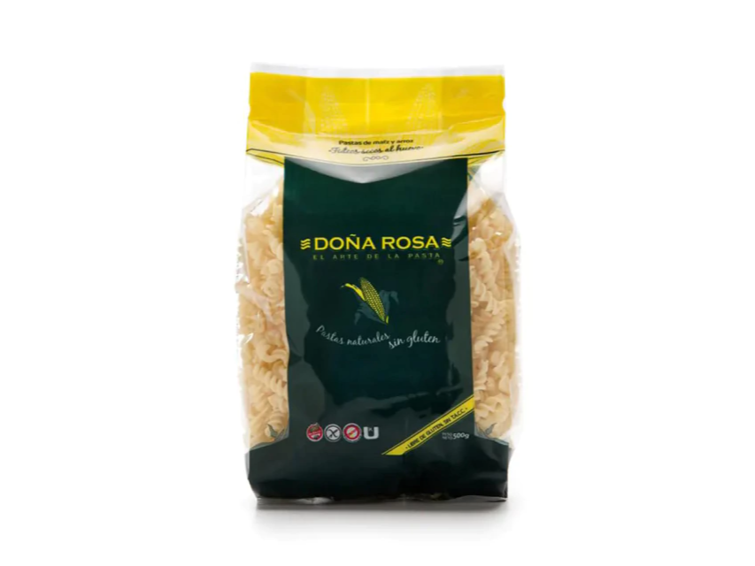 Fideos SIN GLUTEN Fusilli 400gr Doña Rosa