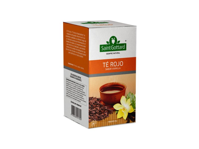 Té Rojo Sabor Vainilla Saint Gottard x20
