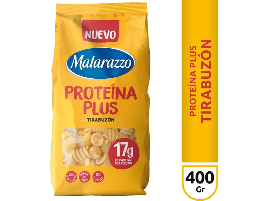 Fideos Tirabuzon Proteicos 400gr Matarazzo