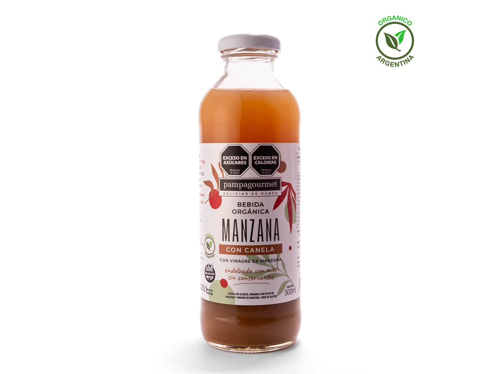 Jugo Organico de Manzana & Canela 500cc Pampa Gourmet