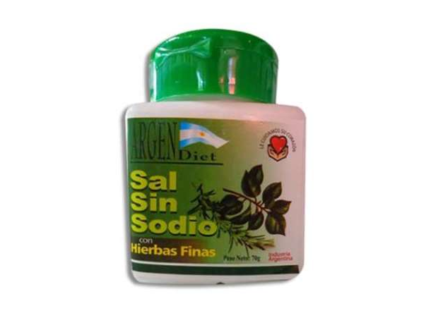 Sal Sin Sodio Finas Hierbas 70gr ArgenDiet