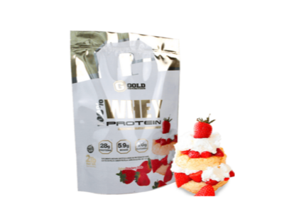 100% Whey Protein 906gr Sabor Frutilla Gold Nutrition