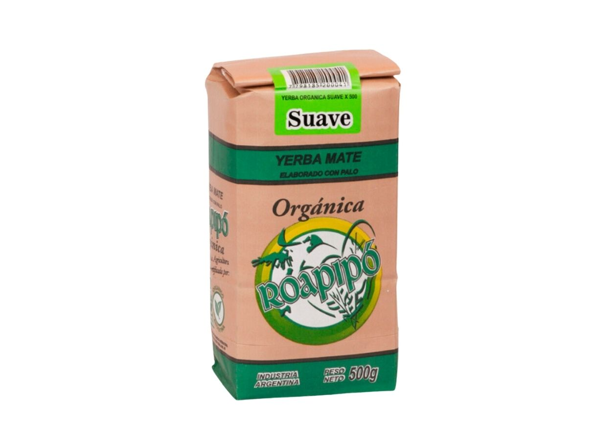 Yerba Mate Organica Suave Roapipo 500gr