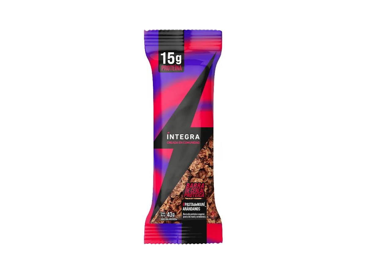 Barrita integra Proteica Pasta de Mani 45gr