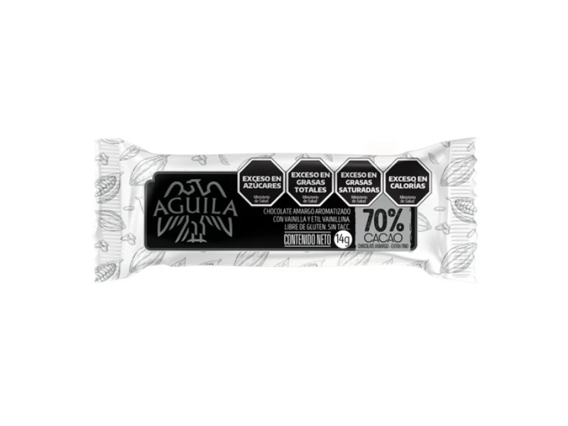 Barrita Chocolate Aguila 70% Cacao 14g