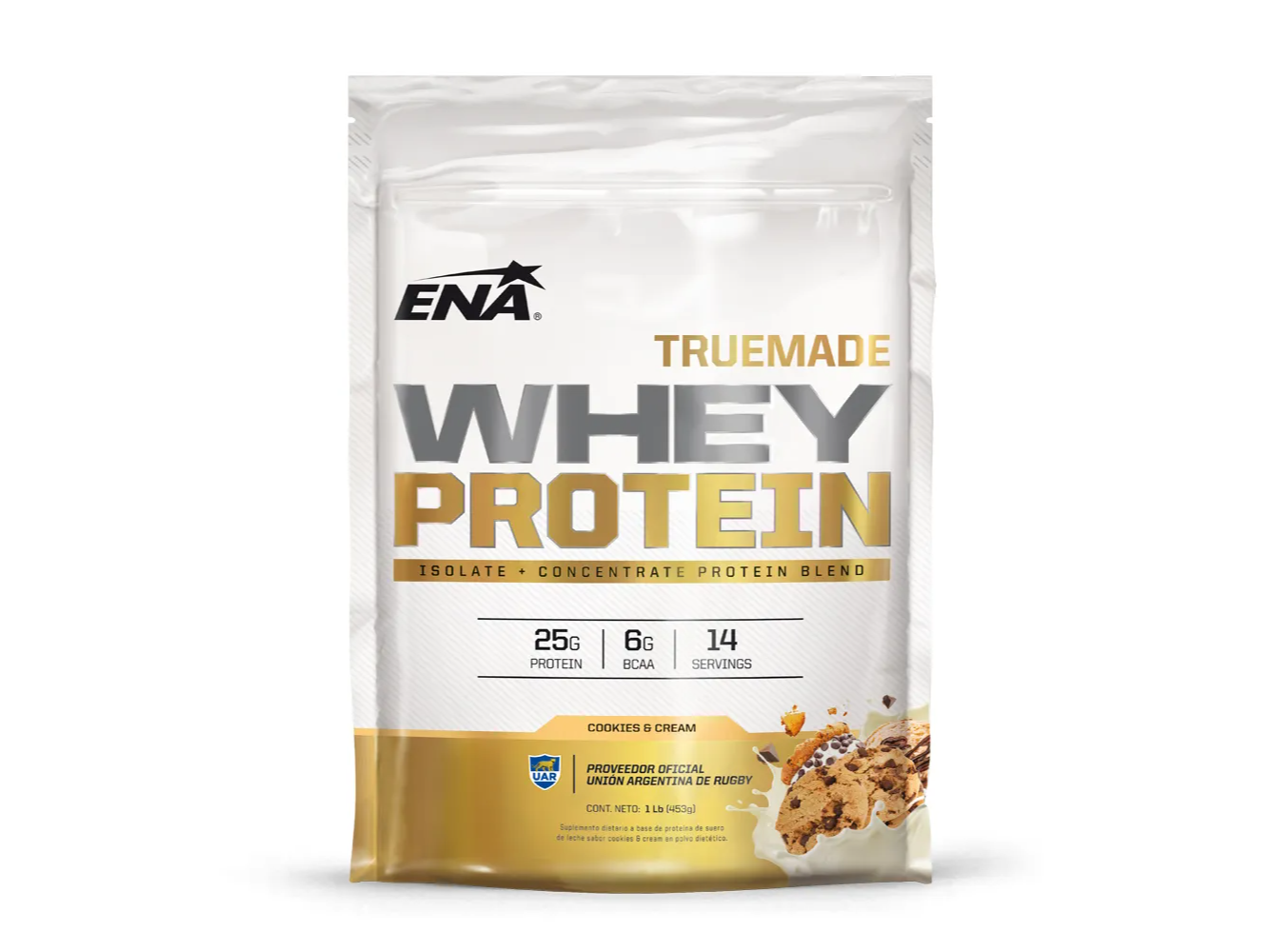 Whey Protein Truemade Cookies and Cream X 1 Lb.(453 G) ENA Compartir