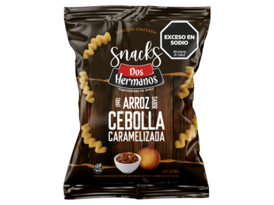 SNACK DE ARROZ CEBOLLA CARAMELIZADA 80GR DOS HERMANOS