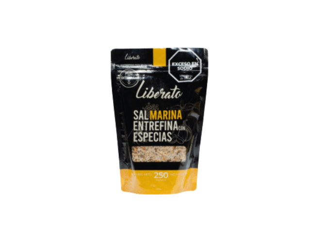 Sal Marina EntreFina Con Especias 250gr Liberato