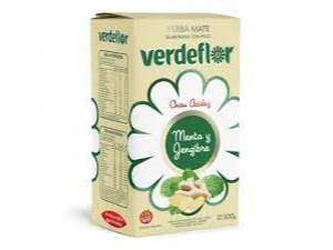 Yerba Mate Verde Flor Jengibre 500gr