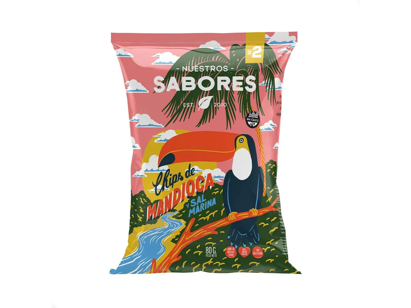 Chips de Mandioca Frita 80gr Nuestros Sabores