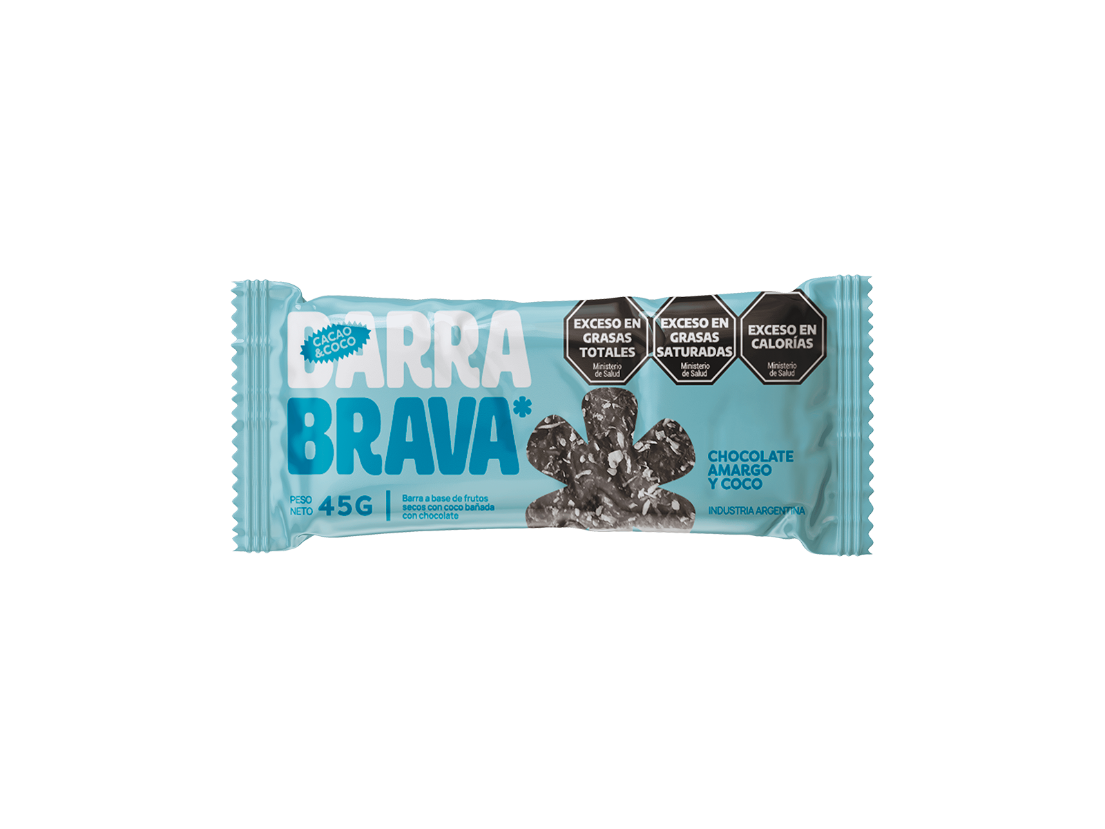 Barra Brava Coco y Chocolate 45gr SIN TACC