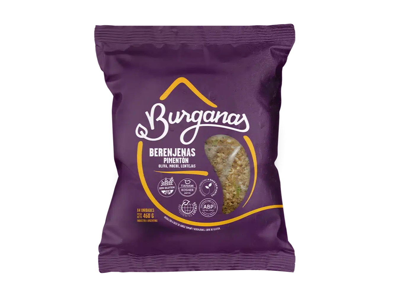 Hamburguesas Vegetales Burganas 460g (4 unidades)