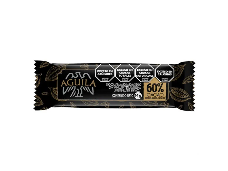 Barrita de Chocolate Aguila 60% Cacao 14gr