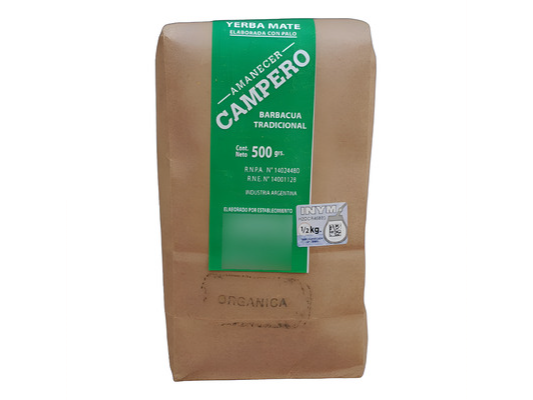 Yerba Mate Barbacua Amanecer Campero 500gr