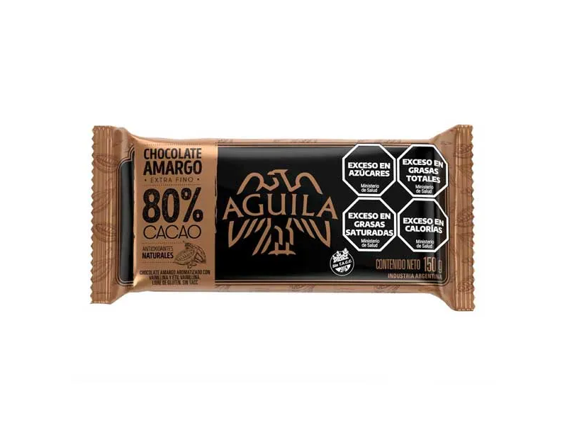 Chocolate Aguila 80% Cacao 150gr