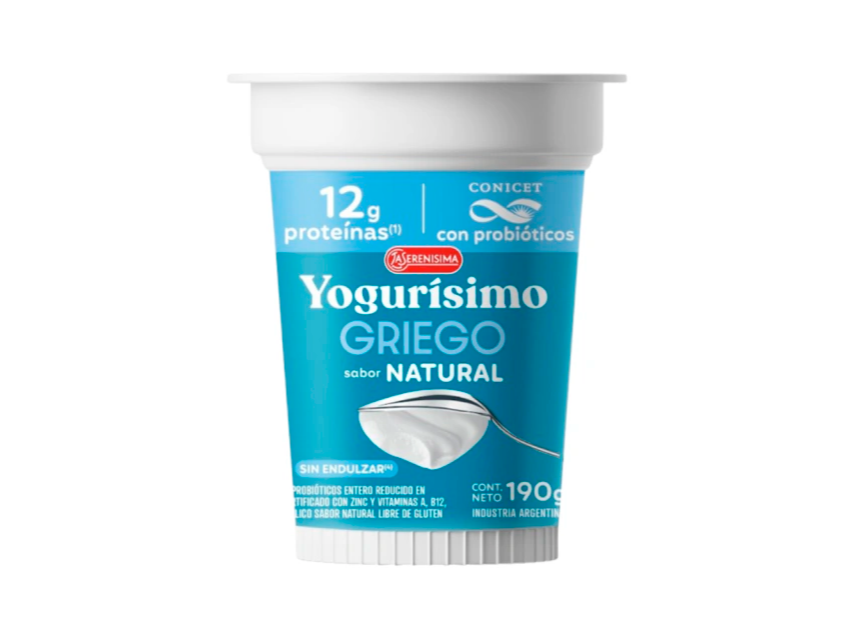 Yogurisimo Griego Sin Endulzar Natural 190g