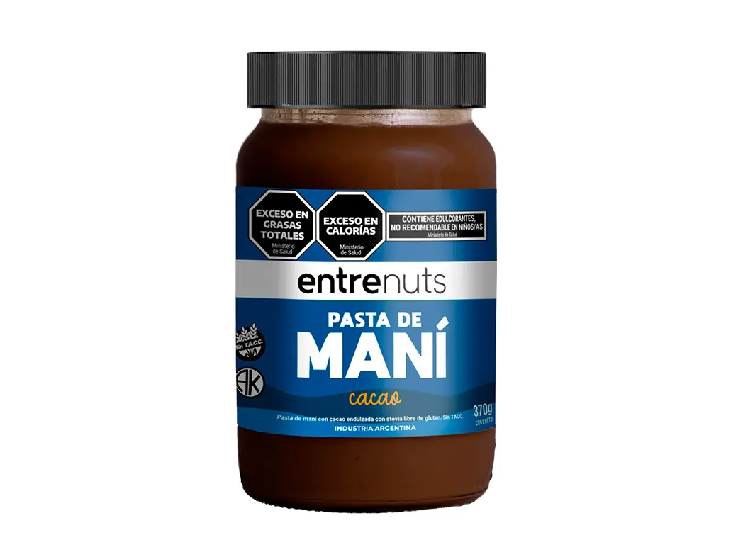 Pasta de Maní Cacao Entrenuts 370g