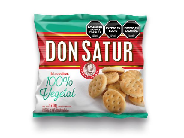 BIZCOCHOS DON SATUR 100% VEGETAL X 170 GR.