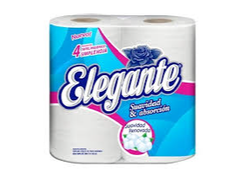 PAPEL HIGIENICO ELEGANTE HOJA SIMPLE 4X30 mts