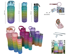 BOTELLA MOTIVACIONAL X3 DOBLE PICO
