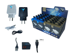 CARGADOR TIPO C 3.1A TIME DESMONTABLE 2USB X UND