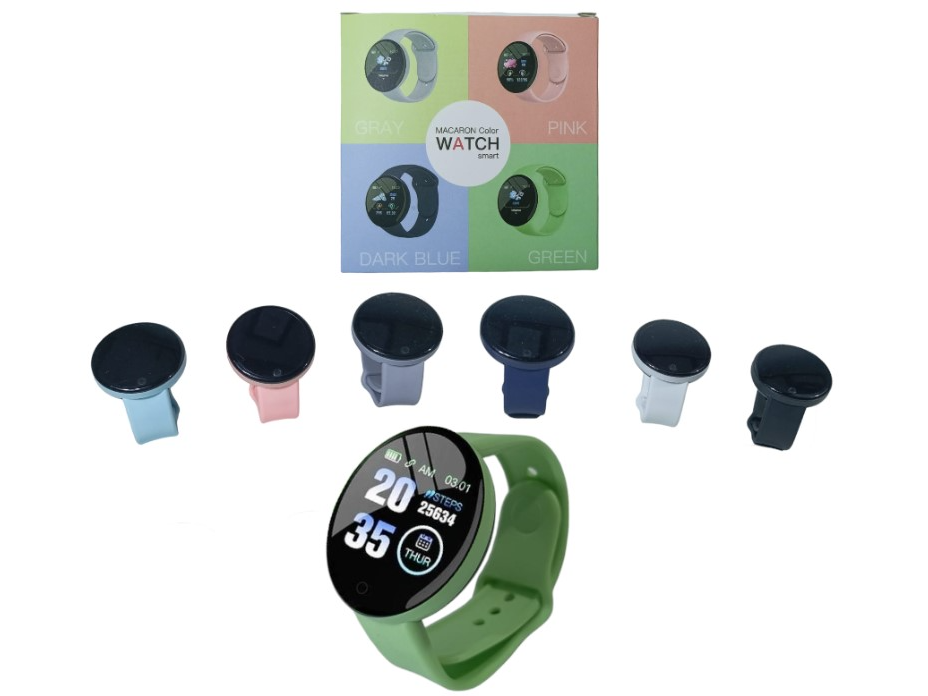 RELOJ SMARTWATCH INTELIGENTE MACARON COLORES