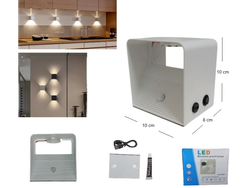 LED DE PARED CALIDO BIDIRECCIONAL C/SENSOR C/IMAN