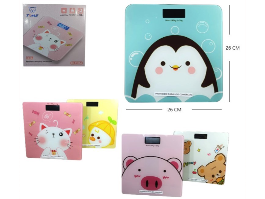 BALANZA DE BAÑO PERSONAJES