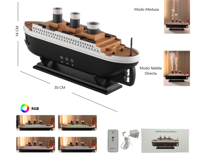 HUMIDIFICADOR BARCO LED TITANIC