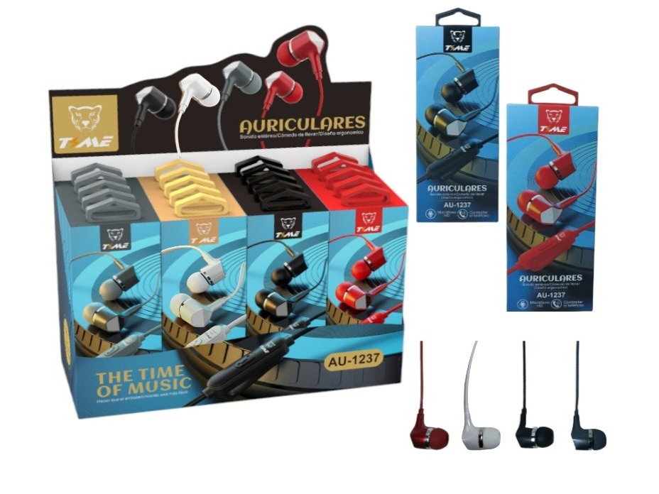 AURICULAR M/LIBRES TIME C/ EXHIBIDOR X20 UNIDADES