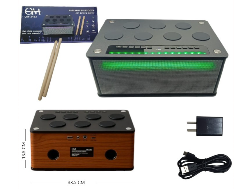 BATERIA CON PARLANTE BT DIGITAL