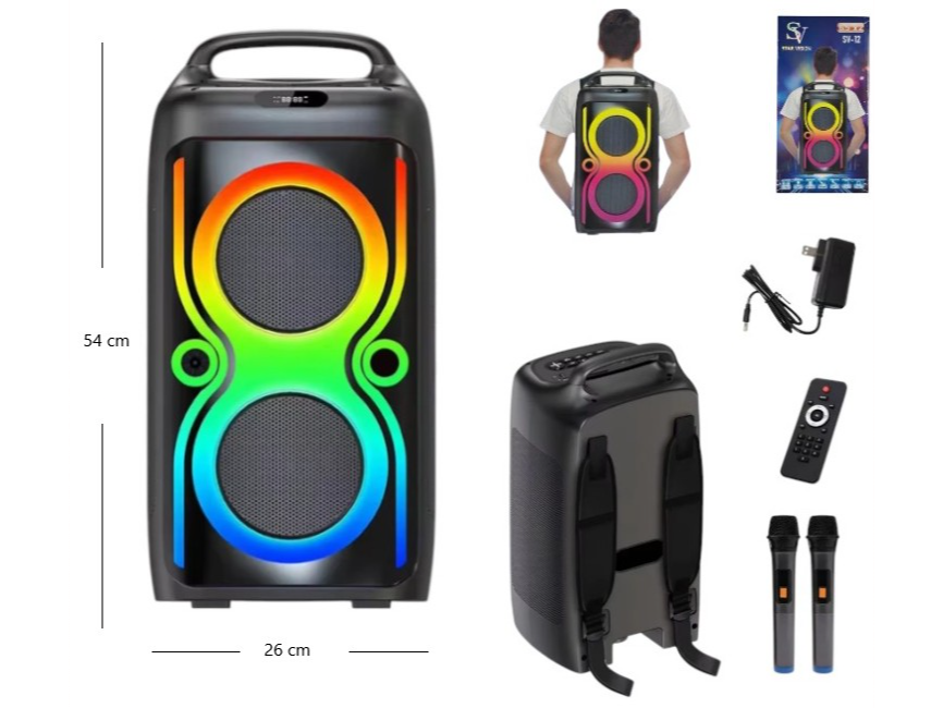 PARLANTE MOCHILA 6.5 X2 C/MIC