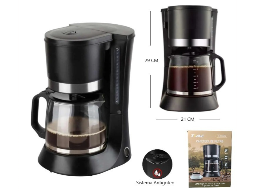 CAFETERA DE FILTRO TIME 1.2L 680W