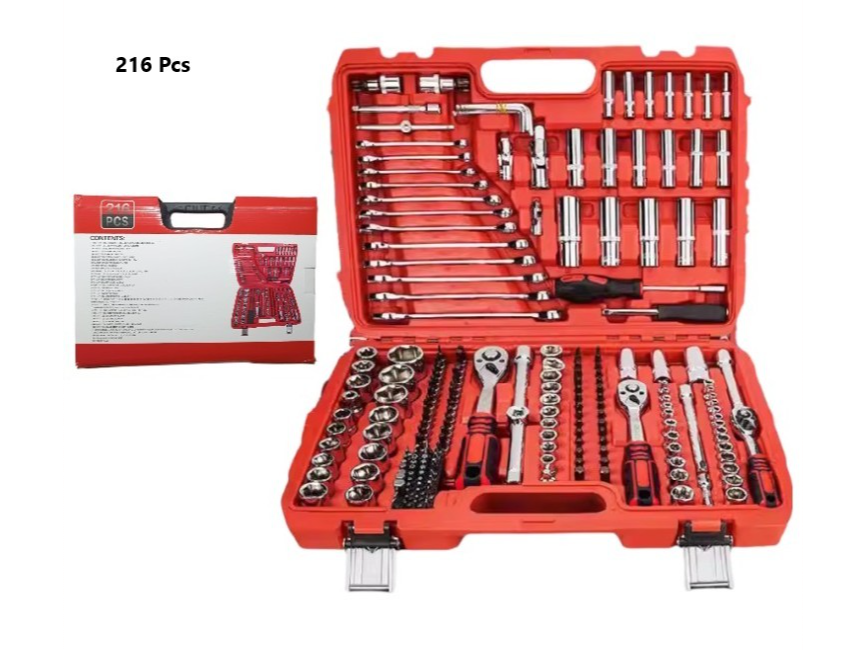 SET DE LLAVE TUBO 216PCS