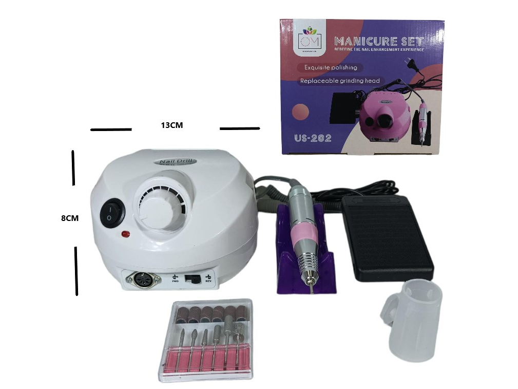 SET TORNO MANICURA PROFESIONAL 35000 RPM