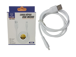 CABLE DATOS USB V8 TIME 3.1A BLANCO