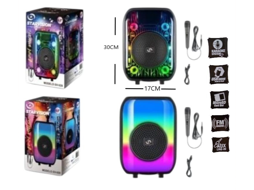 SV-658 PARLANTE 6.5PLG RGB