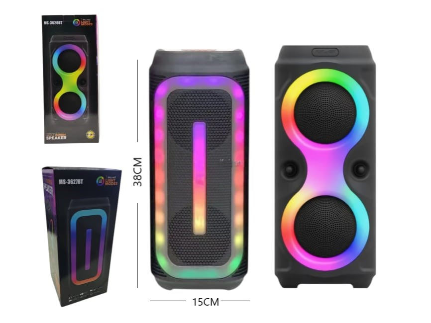 MS-3628BT PARLANTE 4X2 RGB