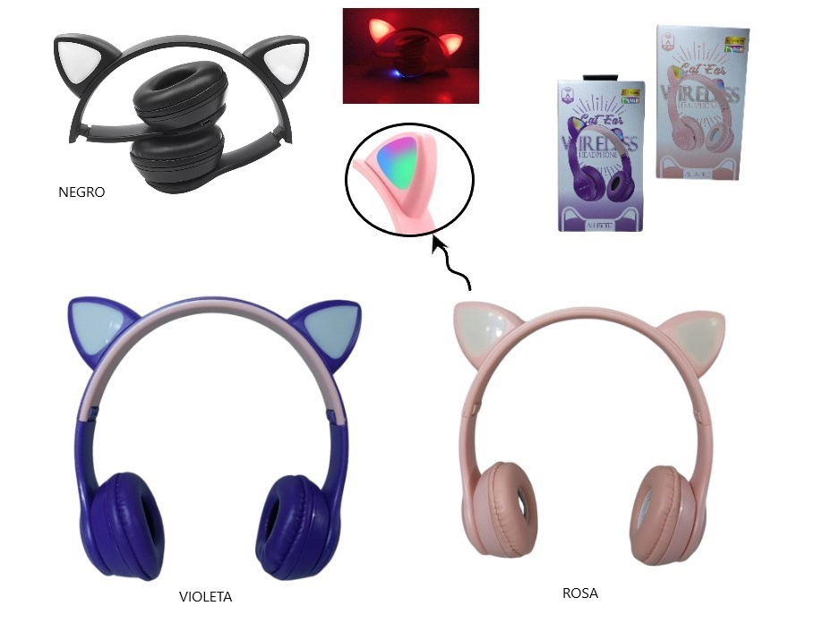 VINCHA BT GATITO C/LUZ