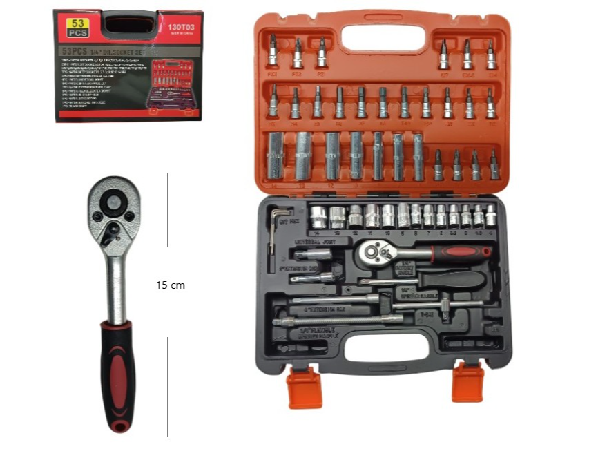 SET DE LLAVE TUBO 53PCS