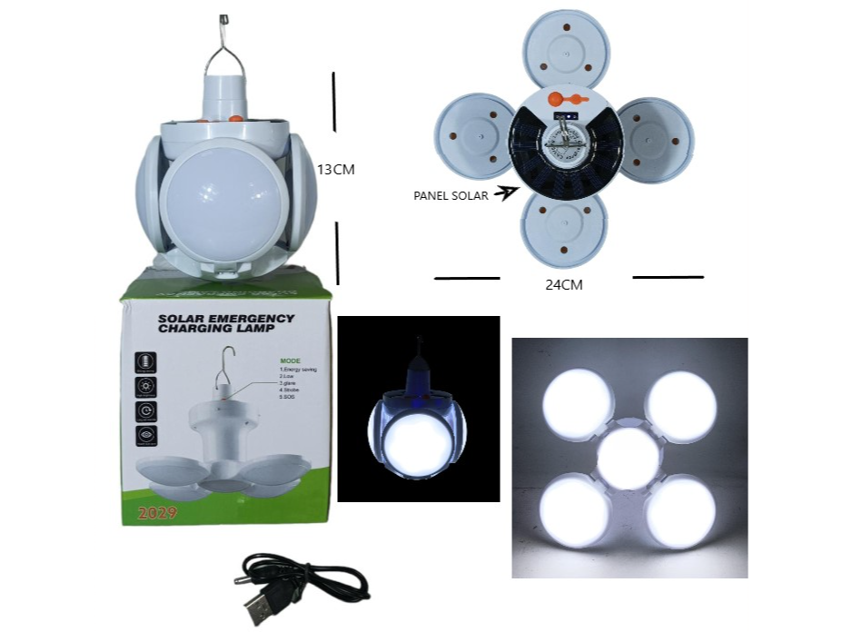 LAMPARA CAMPING SOLAR RECARGABLE