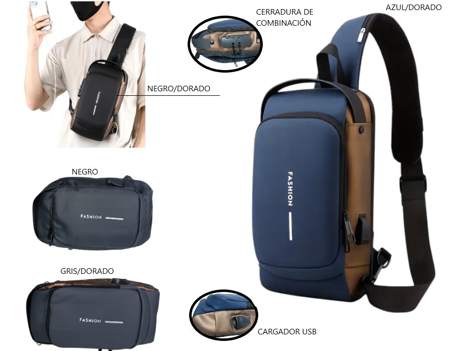 MORRAL BANDOLERA CON CLAVE